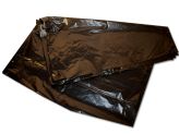 Housse container 800 L - PE noir. 30 Mü, 126+32+32x152 cm