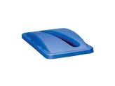 Couvercle bleu pour papier - Pour Slim Jim Rubbermaid 999138