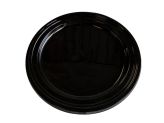 Plat en plastique noir Ø 33 cm - hauteur 22 mm