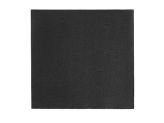 Serviette Cocktail Noir 25x25 cm - 2 couches, pliée 1/4