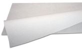 Nappe en papier 80x80 cm - Blanc, gaufré - plié en 2