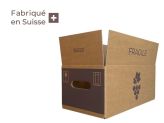 Boxe 6x75 cl BG Blanc - 368x198x143 mm/Couchées, EB,