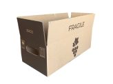 Carton 6x75 cl BD Trad. "Feuille Vigne" - Auto 424x180x130 mm/Couchées, EB, Bl/br