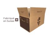 Carton 12x75 cl. BG "Vigne Kraft" - 407x240x200 mm/Couchées, EB, Br/br
