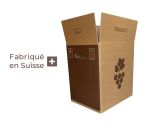 Carton 12x75 cl "Vigne Kraft" Séduction/Harmonie - 292x220x322 mm / Droites, EB, Br/br