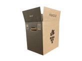 Carton 12x70 cl Prestige "Feuille vigne" - 294x221x302 mm / Droites, EB, Bl/br