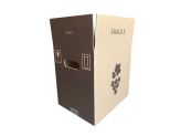 Carton 12x75 cl VD/BD "Feuille Vigne" - 302x227x290 mm / Droites, EB, Bl/br