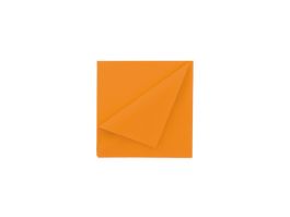Serviettes Jetables Soft Point 38x38cm - Lot De 50 - Qualité Supérieure, Toucher Doux - Pliage 1/4 - Couleur Orange