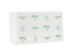 Essuie-mains 2 plis pliage M - 20.5 x 32cm pure ouate, Ecolabel